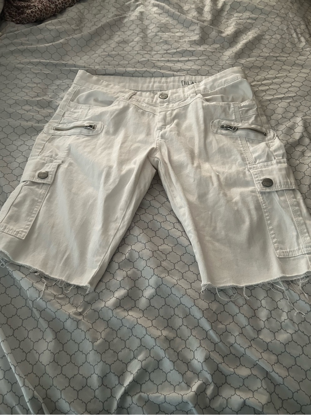 Blank NYC White Denim Shorts